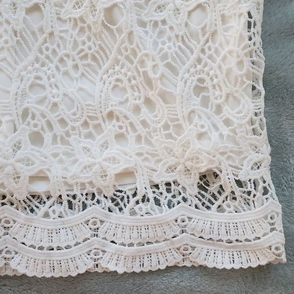 Lulu's Rainey White Lace Long Sleeve Bodycon Dress - Picture 6 of 8